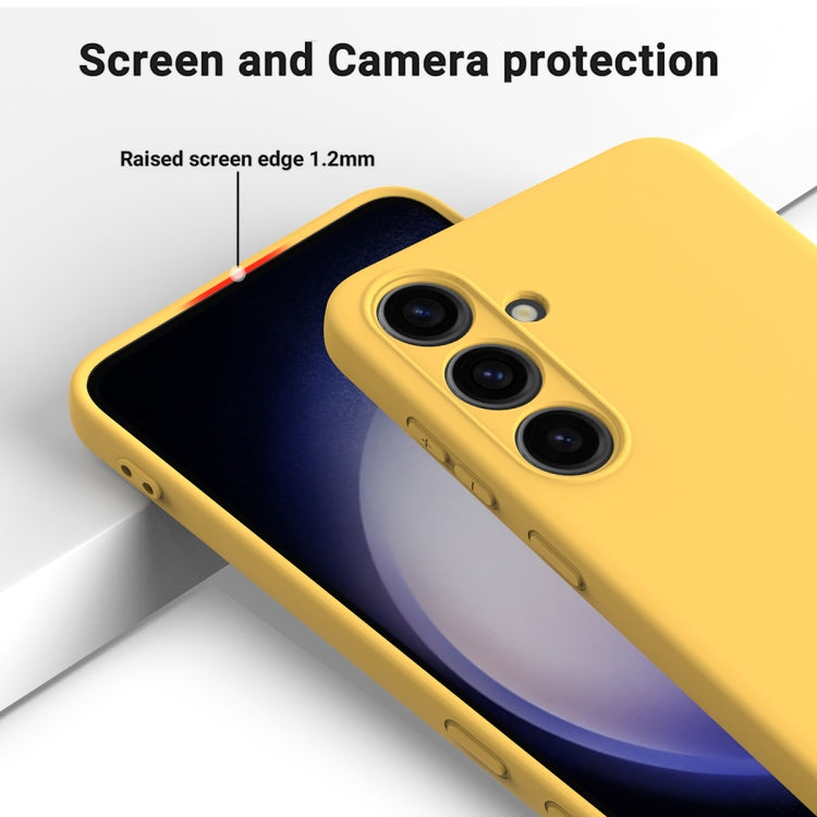 For Samsung Galaxy S24 5G Color Liquid Silicone Phone Case(Yellow) - free shipping - PMC TechLife - Order now!
