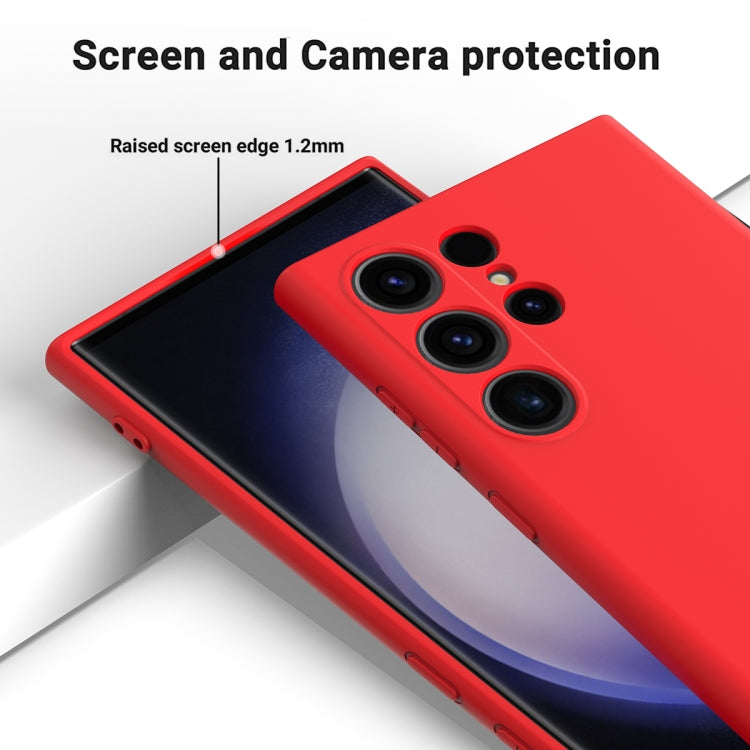 For Samsung Galaxy S24 Ultra 5G Color Liquid Silicone Phone Case(Red) - Galaxy S24 Ultra 5G Cases by PMC TechLife | Online Shopping South Africa | PMC TechLife