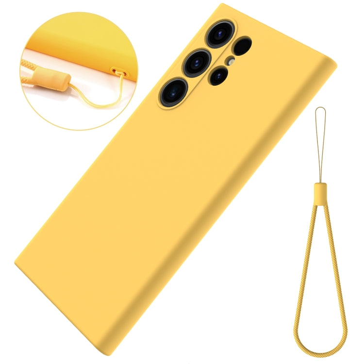For Samsung Galaxy S24 Ultra 5G Solid Color Liquid Silicone Dropproof Full Coverage Phone Case(Yellow) - free shipping - PMC TechLife - Order now!