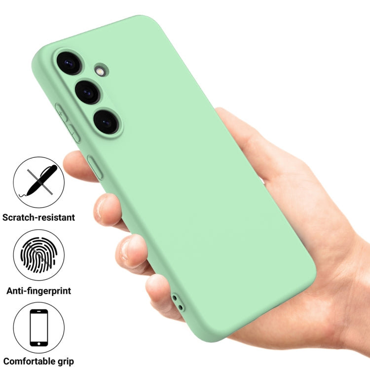 For Samsung Galaxy S25+ 5G Color Liquid Silicone Phone Case(Green) - free shipping - PMC Jewellery - Order now!