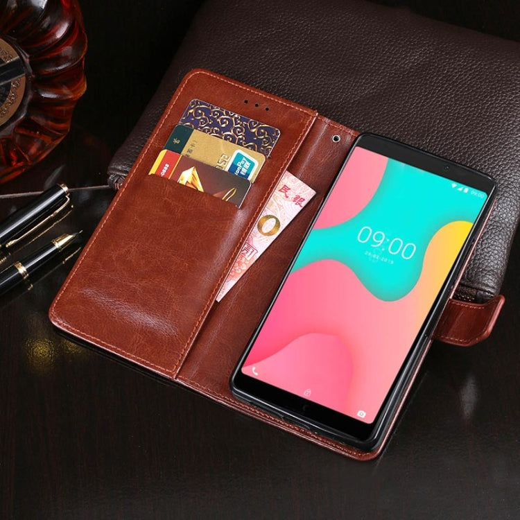 For Wiko Y60 idewei Crazy Horse Texture Horizontal Flip Leather Case with Holder & Card Slots & Wallet(Sky Blue) - More Brand by idewei | Online Shopping South Africa | PMC Jewellery | Buy Now Pay Later Mobicred