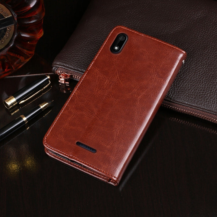 For Wiko Y60 idewei Crazy Horse Texture Horizontal Flip Leather Case with Holder & Card Slots & Wallet(White) - free shipping - PMC Jewellery - Order now!