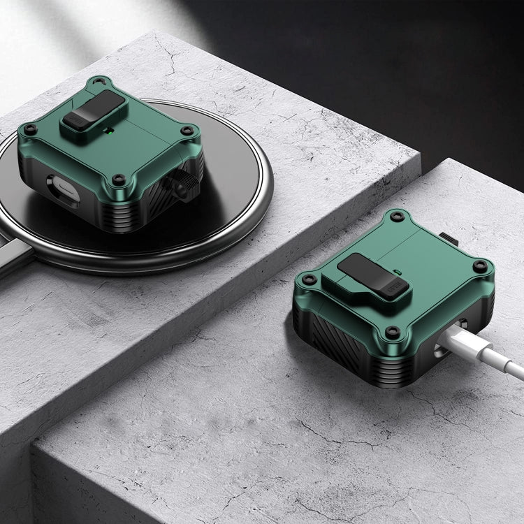 For AirPods 3 Eagle Shockproof Earphone Protective Case with Switch(Royal Blue) - For AirPods 3 by PMC Jewellery | Online Shopping South Africa | PMC Jewellery | Buy Now Pay Later Mobicred