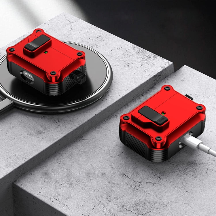 For AirPods Pro Eagle Shockproof Earphone Protective Case with Switch(Royal Blue) - For AirPods Pro by PMC Jewellery | Online Shopping South Africa | PMC Jewellery | Buy Now Pay Later Mobicred