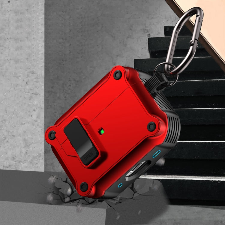 For AirPods Pro 2 Eagle Shockproof Earphone Protective Case with Switch(Purple) - For AirPods Pro 2 by PMC Jewellery | Online Shopping South Africa | PMC Jewellery | Buy Now Pay Later Mobicred