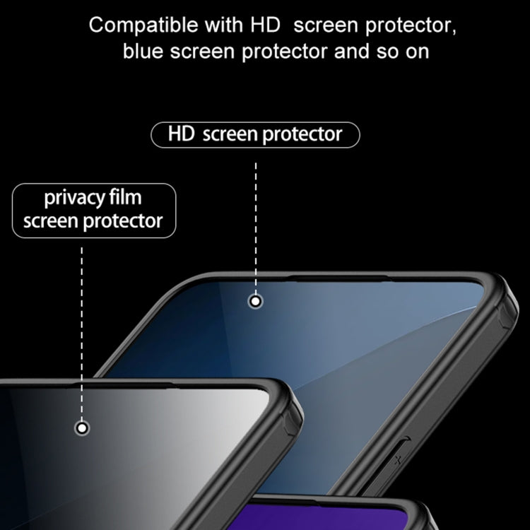 For Xiaomi Redmi K70 Pro Armor Clear TPU Hard PC Phone Case(Matte Black) - K70 Pro Cases by PMC Jewellery | Online Shopping South Africa | PMC Jewellery | Buy Now Pay Later Mobicred