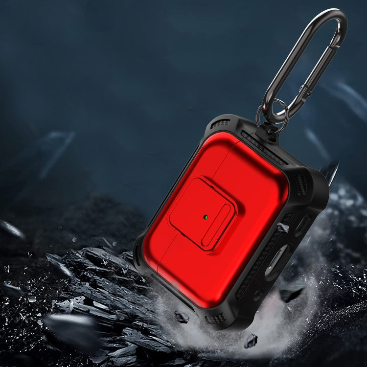 For AirPods Pro 2 TPU + PC Shockproof Earphone Protective Case with Switch(White) - For AirPods Pro 2 by PMC Jewellery | Online Shopping South Africa | PMC Jewellery | Buy Now Pay Later Mobicred