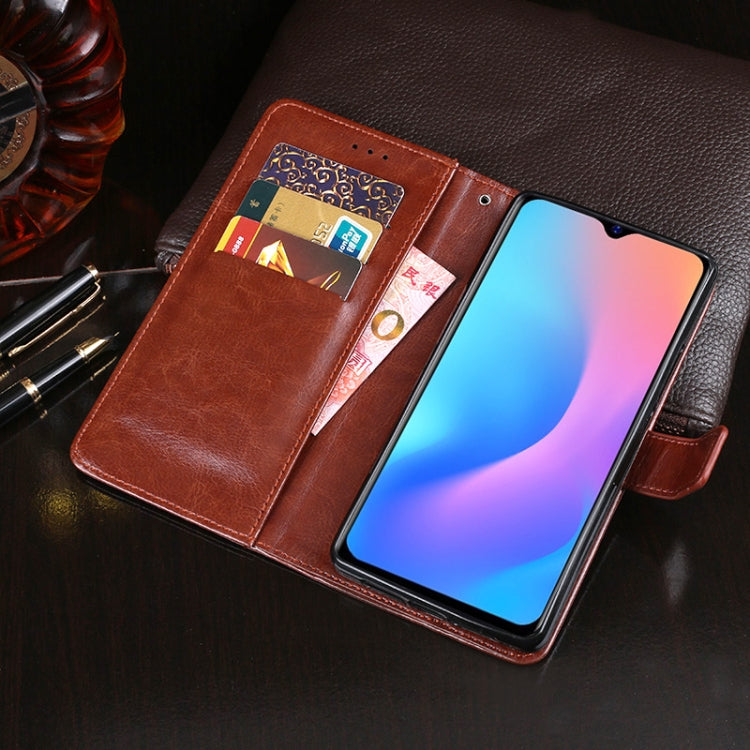 For Blackview A60 Pro idewei Crazy Horse Texture Horizontal Flip Leather Case with Holder & Card Slots & Wallet(Black) - More Brand by idewei | Online Shopping South Africa | PMC TechLife | Buy Now Pay Later Mobicred