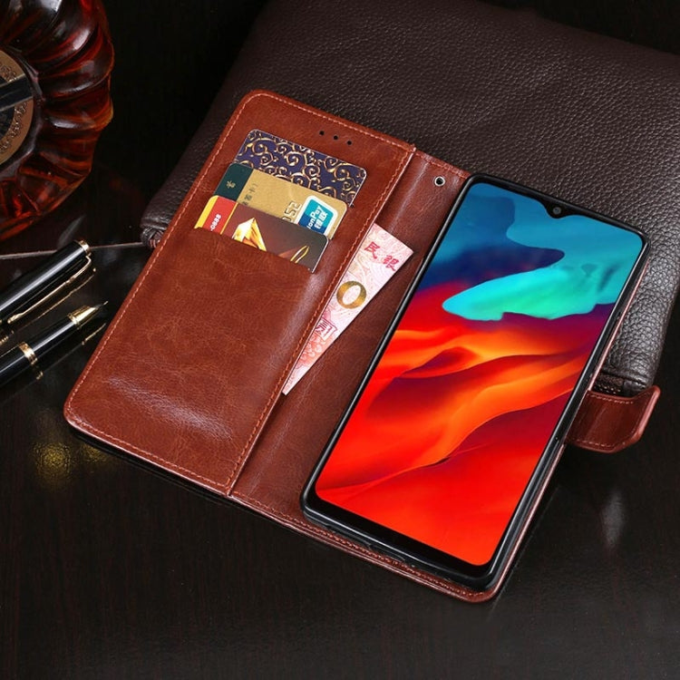 For Blackview A80 Pro idewei Crazy Horse Texture Horizontal Flip Leather Case with Holder & Card Slots & Wallet(Rose Red) - More Brand by idewei | Online Shopping South Africa | PMC TechLife | Buy Now Pay Later Mobicred