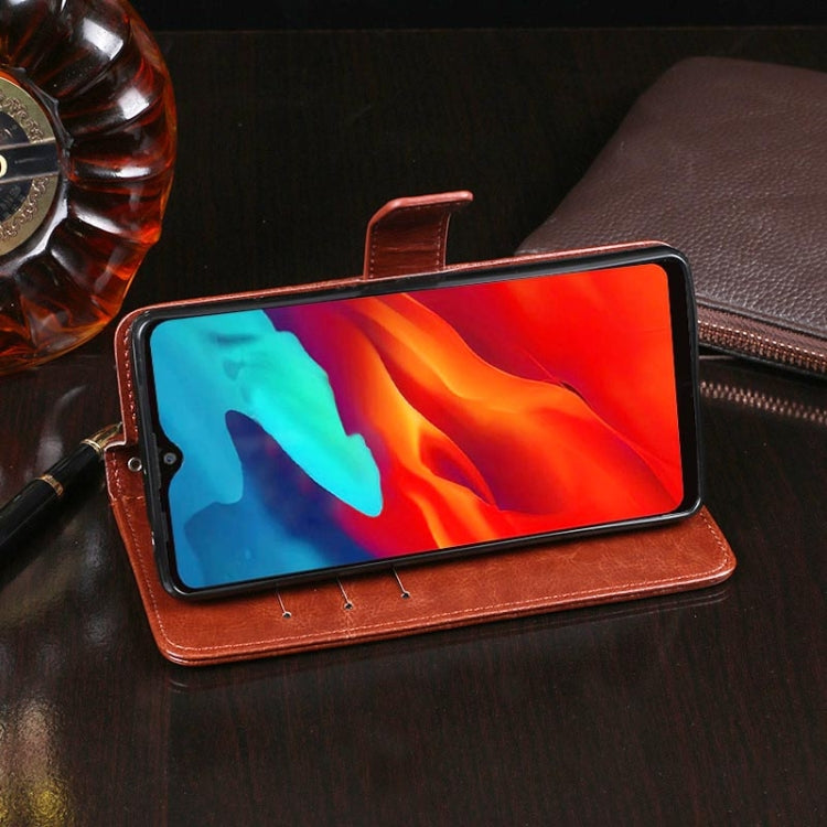 For Blackview A80 Pro idewei Crazy Horse Texture Horizontal Flip Leather Case with Holder & Card Slots & Wallet(Sky Blue) - More Brand by idewei | Online Shopping South Africa | PMC TechLife | Buy Now Pay Later Mobicred