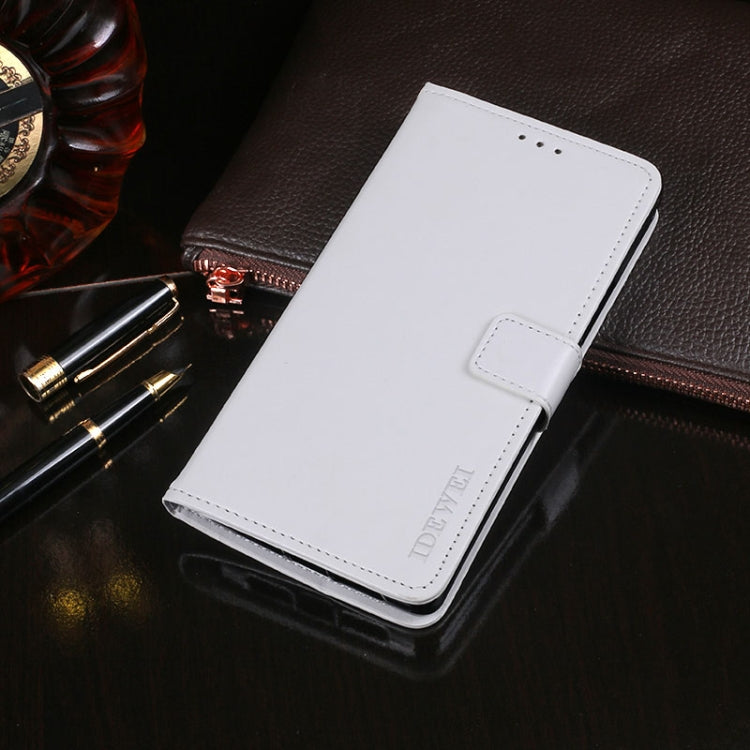 For Blackview BV6100 idewei Crazy Horse Texture Horizontal Flip Leather Case with Holder & Card Slots & Wallet(White) - More Brand by idewei | Online Shopping South Africa | PMC TechLife | Buy Now Pay Later Mobicred