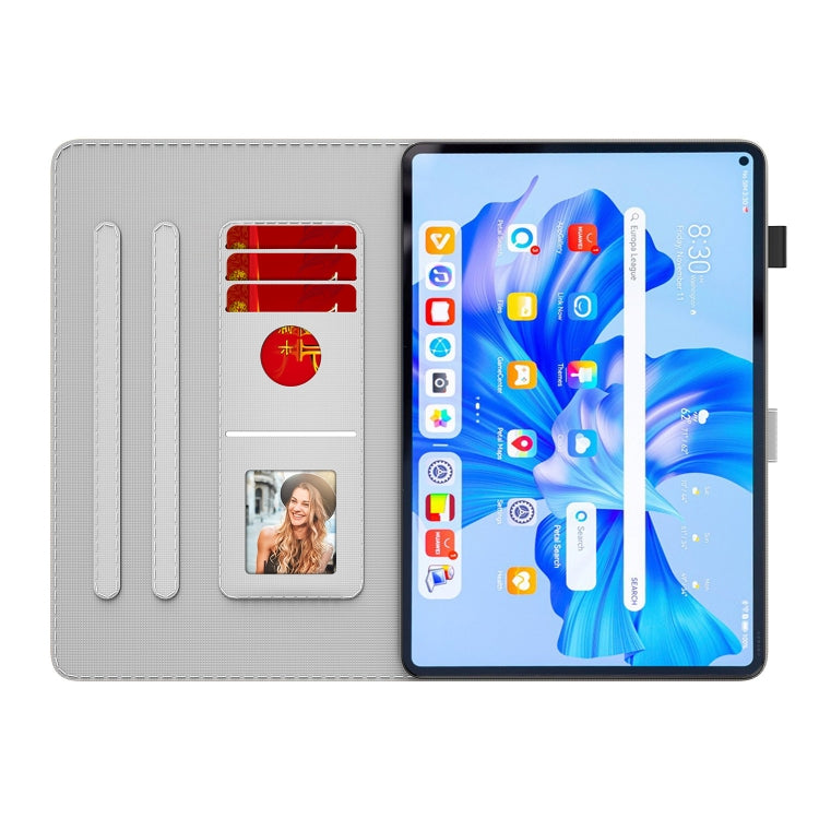 For Huawei MatePad Pro 11 2022 Watercolor Pattern Flip Leather Tablet Case(Cyan Green) - Huawei by PMC TechLife | Online Shopping South Africa | PMC TechLife | Buy Now Pay Later Mobicred