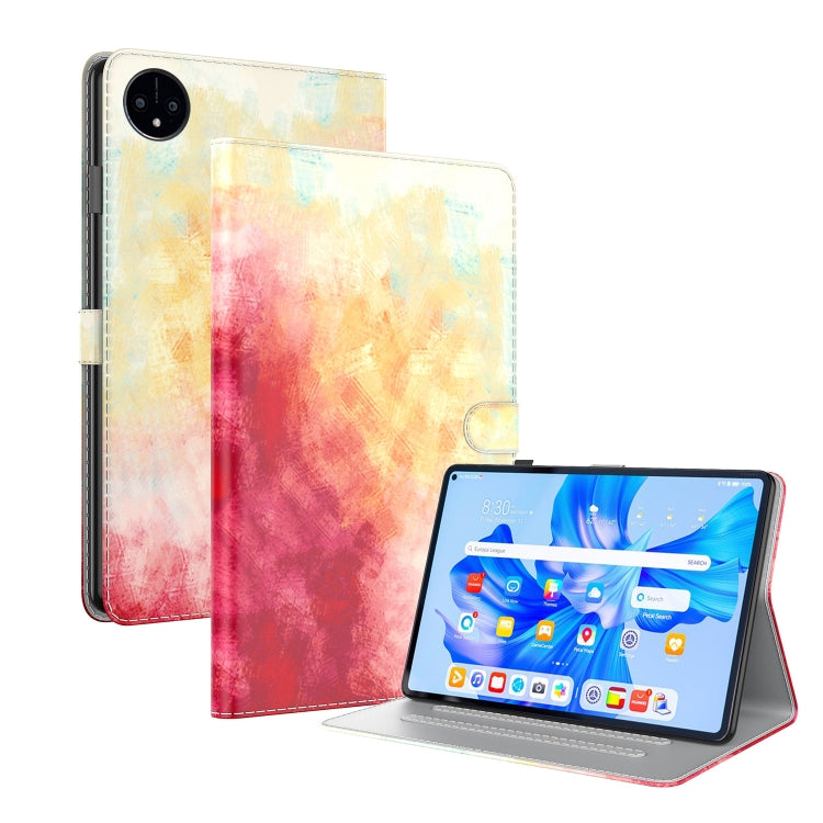 For Huawei MatePad Pro 11 2022 Watercolor Pattern Flip Leather Tablet Case(Spring Cherry) - Huawei by PMC TechLife | Online Shopping South Africa | PMC TechLife | Buy Now Pay Later Mobicred