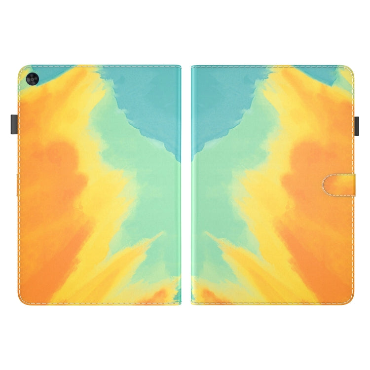 For Huawei MatePad SE Watercolor Pattern Flip Leather Tablet Case(Autumn Leaves) - Huawei by PMC TechLife | Online Shopping South Africa | PMC TechLife | Buy Now Pay Later Mobicred