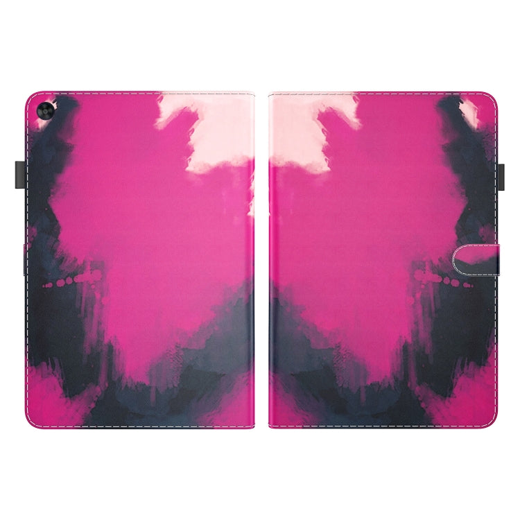 For Huawei MatePad SE Watercolor Pattern Flip Leather Tablet Case(Berry Color) - Huawei by PMC TechLife | Online Shopping South Africa | PMC TechLife | Buy Now Pay Later Mobicred