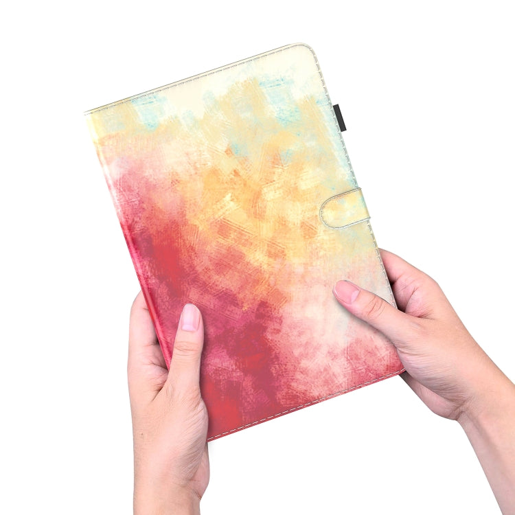 For Huawei MatePad SE Watercolor Pattern Flip Leather Tablet Case(Spring Cherry) - Huawei by PMC TechLife | Online Shopping South Africa | PMC TechLife | Buy Now Pay Later Mobicred