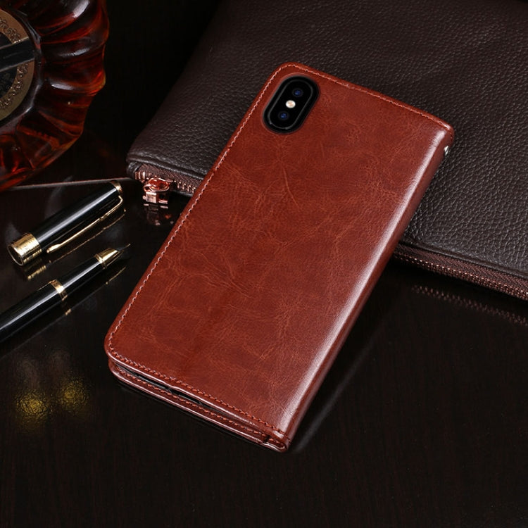 For Doogee X55 idewei  Crazy Horse Texture Horizontal Flip Leather Case with Holder & Card Slots & Wallet(Red) - More Brand by idewei | Online Shopping South Africa | PMC TechLife | Buy Now Pay Later Mobicred