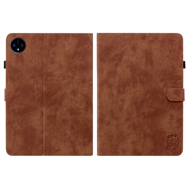 For Huawei MatePad Pro 11 2022 Tiger Pattern Flip Leather Tablet Case(Brown) - Huawei by PMC TechLife | Online Shopping South Africa | PMC TechLife | Buy Now Pay Later Mobicred