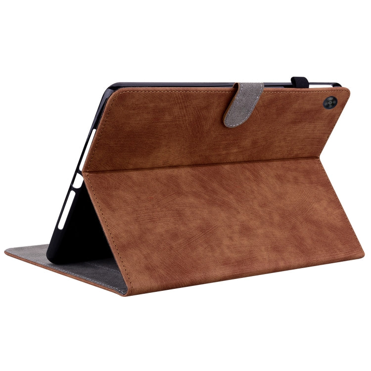 For Huawei MatePad SE Tiger Pattern Flip Leather Tablet Case(Brown) - Huawei by PMC TechLife | Online Shopping South Africa | PMC TechLife | Buy Now Pay Later Mobicred