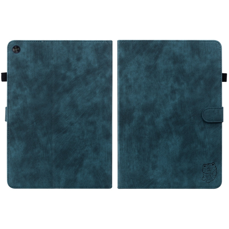 For Huawei MatePad SE Tiger Pattern Flip Leather Tablet Case(Dark Blue) - Huawei by PMC TechLife | Online Shopping South Africa | PMC TechLife | Buy Now Pay Later Mobicred