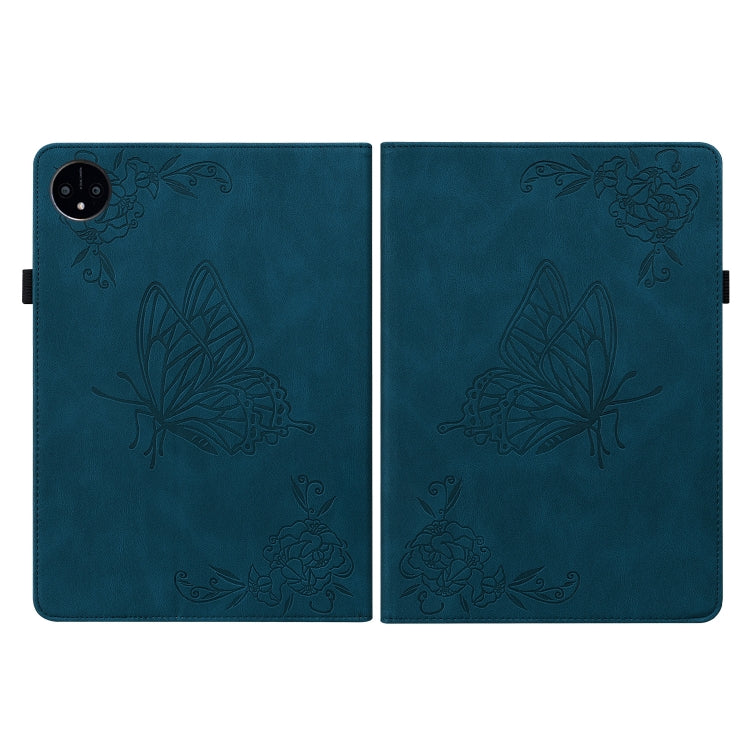 For Huawei MatePad Pro 11 2022 Butterfly Flower Embossed Leather Tablet Case(Blue) - Huawei by PMC TechLife | Online Shopping South Africa | PMC TechLife | Buy Now Pay Later Mobicred