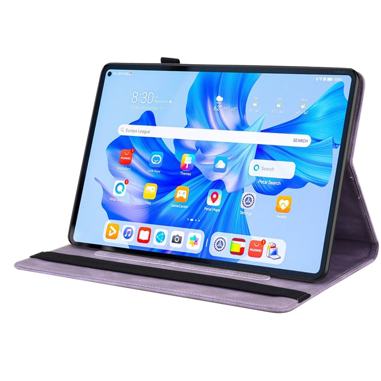 For Huawei MatePad Pro 11 2022 Butterfly Flower Embossed Leather Tablet Case(Purple) - free shipping - PMC TechLife - Order now!