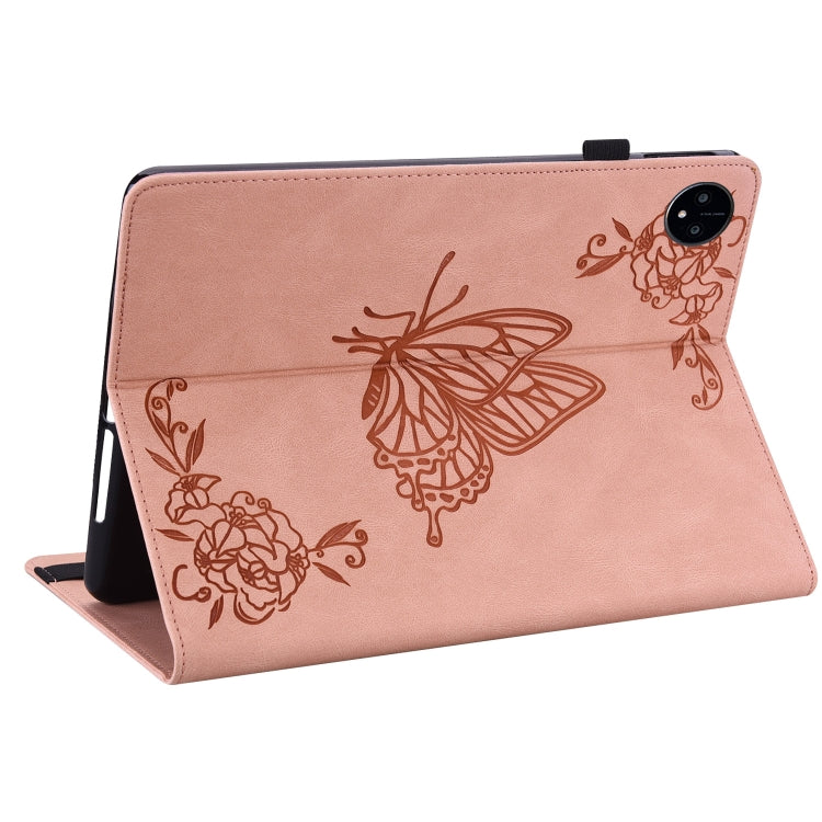 For Huawei MatePad Pro 11 2022 Butterfly Flower Embossed Leather Tablet Case(Rose Gold) - Huawei by PMC TechLife | Online Shopping South Africa | PMC TechLife | Buy Now Pay Later Mobicred
