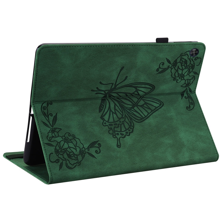 For Huawei MatePad SE Butterfly Flower Embossed Leather Tablet Case(Green) - free shipping - PMC TechLife - Order now!