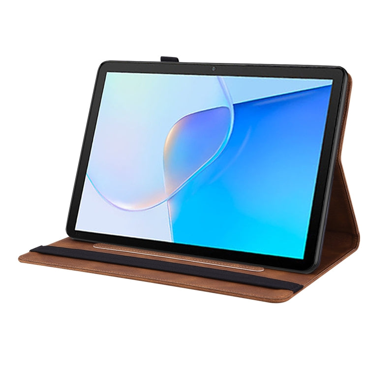 For Huawei MatePad SE Butterfly Flower Embossed Leather Tablet Case(Brown) - Huawei by PMC TechLife | Online Shopping South Africa | PMC TechLife | Buy Now Pay Later Mobicred