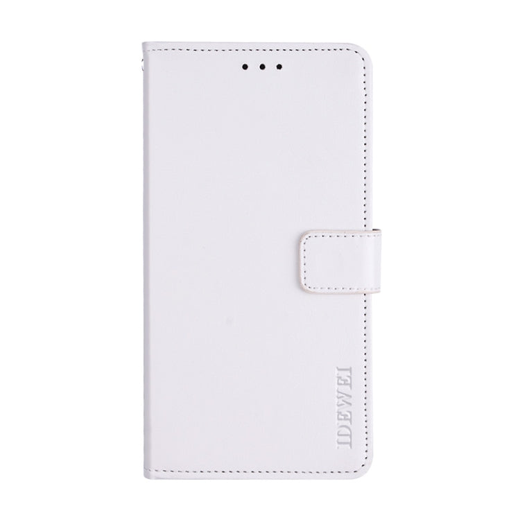 For LG K40S idewei Crazy Horse Texture Horizontal Flip Leather Case with Holder & Card Slots & Wallet(White) - LG Cases by idewei | Online Shopping South Africa | PMC Jewellery | Buy Now Pay Later Mobicred