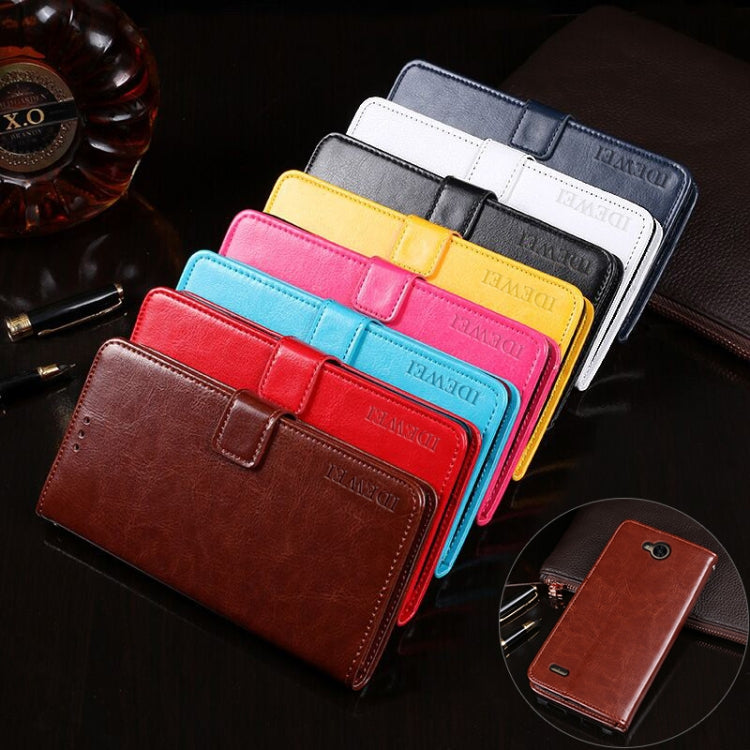 For LG X power2 idewei Crazy Horse Texture Horizontal Flip Leather Case with Holder & Card Slots & Wallet(Black) - LG Cases by idewei | Online Shopping South Africa | PMC Jewellery | Buy Now Pay Later Mobicred