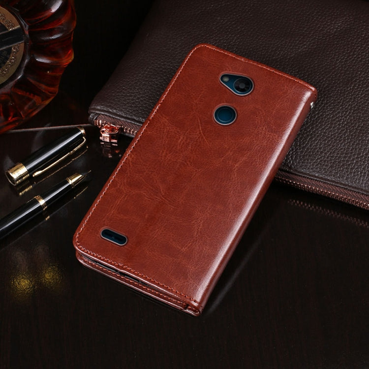 For LG X power3 idewei Crazy Horse Texture Horizontal Flip Leather Case with Holder & Card Slots & Wallet(Red) - LG Cases by idewei | Online Shopping South Africa | PMC Jewellery | Buy Now Pay Later Mobicred
