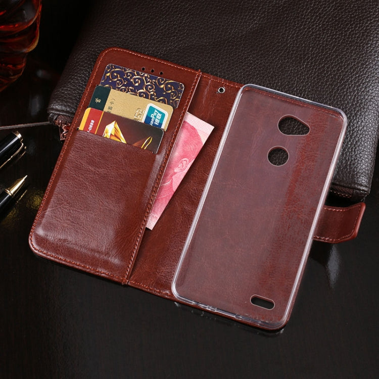 For LG X power3 idewei Crazy Horse Texture Horizontal Flip Leather Case with Holder & Card Slots & Wallet(Red) - LG Cases by idewei | Online Shopping South Africa | PMC Jewellery | Buy Now Pay Later Mobicred