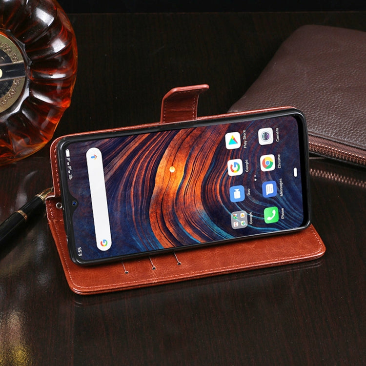 For Ulefone Armor 7 idewei  Crazy Horse Texture Horizontal Flip Leather Case with Holder & Card Slots & Wallet(Rose Red) - free shipping - PMC Jewellery - Order now!