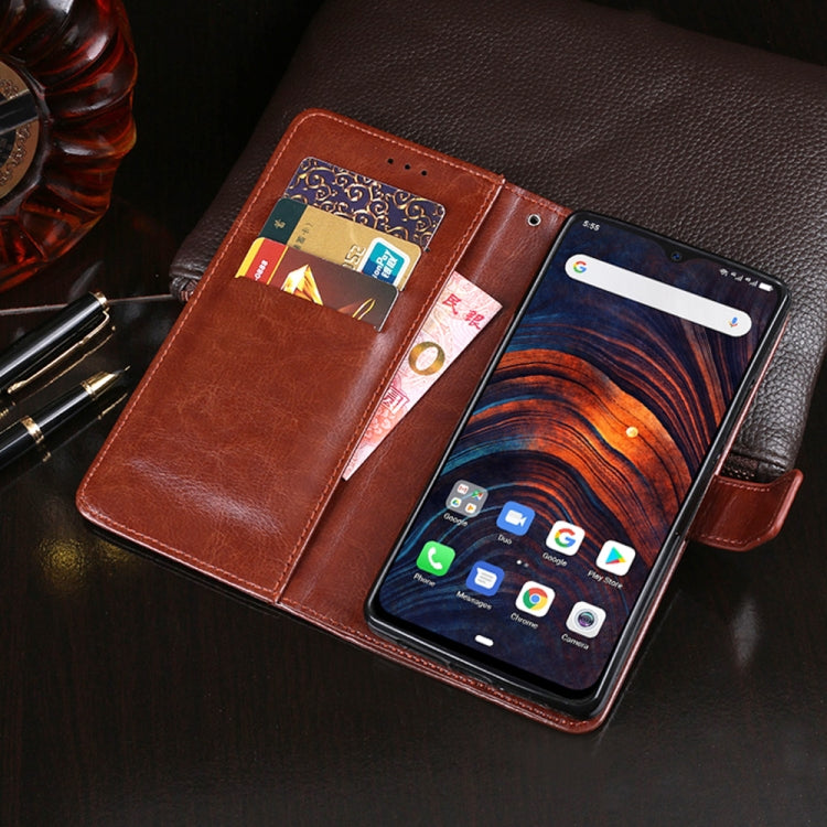 For Ulefone Armor 7 idewei  Crazy Horse Texture Horizontal Flip Leather Case with Holder & Card Slots & Wallet(Rose Red) - free shipping - PMC Jewellery - Order now!