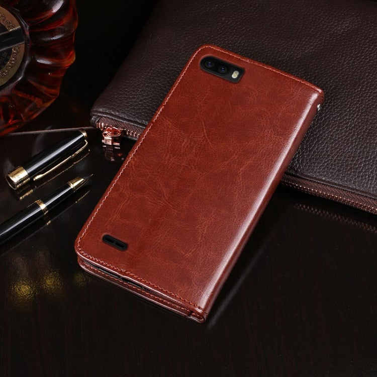 For Ulefone S1 idewei  Crazy Horse Texture Horizontal Flip Leather Case with Holder & Card Slots & Wallet(Yellow) - Ulefone Cases by idewei | Online Shopping South Africa | PMC Jewellery | Buy Now Pay Later Mobicred