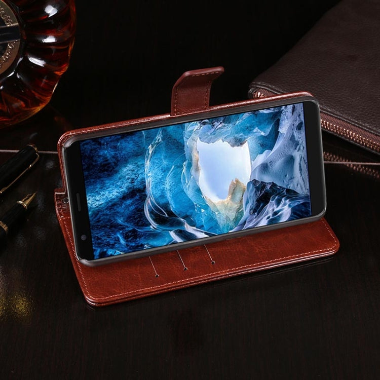 For Ulefone S1 idewei  Crazy Horse Texture Horizontal Flip Leather Case with Holder & Card Slots & Wallet(Yellow) - Ulefone Cases by idewei | Online Shopping South Africa | PMC Jewellery | Buy Now Pay Later Mobicred
