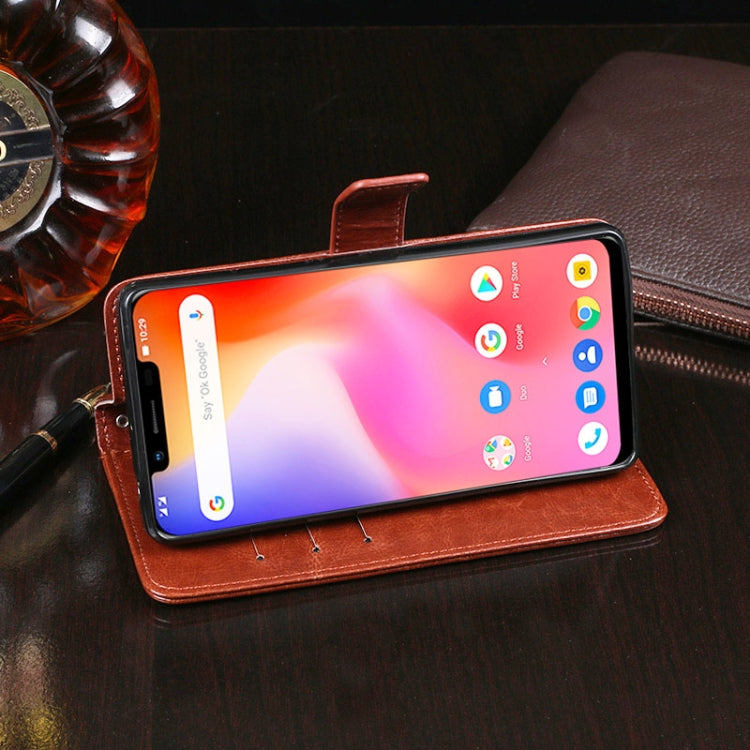 For Ulefone S10 Pro idewei  Crazy Horse Texture Horizontal Flip Leather Case with Holder & Card Slots & Wallet(Rose Red) - Ulefone Cases by idewei | Online Shopping South Africa | PMC Jewellery | Buy Now Pay Later Mobicred