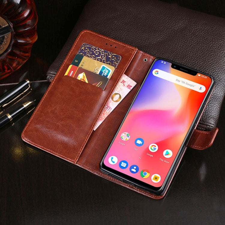 For Ulefone S10 Pro idewei  Crazy Horse Texture Horizontal Flip Leather Case with Holder & Card Slots & Wallet(Yellow) - Ulefone Cases by idewei | Online Shopping South Africa | PMC Jewellery | Buy Now Pay Later Mobicred