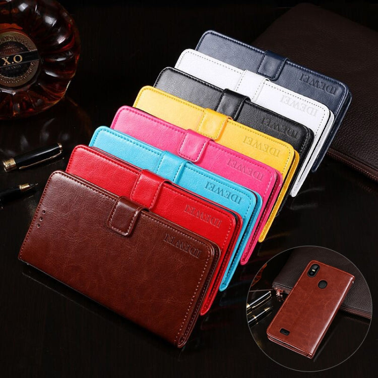 For Ulefone S10 Pro idewei  Crazy Horse Texture Horizontal Flip Leather Case with Holder & Card Slots & Wallet(Yellow) - Ulefone Cases by idewei | Online Shopping South Africa | PMC Jewellery | Buy Now Pay Later Mobicred