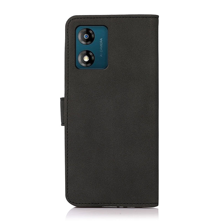 For Motorola Moto E13 4G KHAZNEH Matte Texture Leather Phone Case(Black) - Motorola Cases by PMC TechLife | Online Shopping South Africa | PMC TechLife | Buy Now Pay Later Mobicred