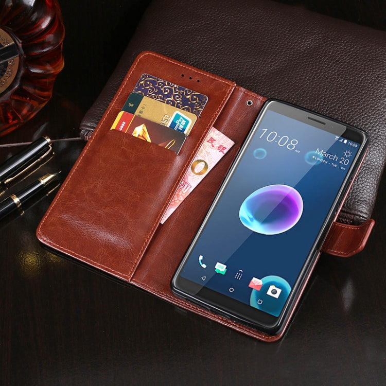 For HTC Desire 12 idewei Crazy Horse Texture Horizontal Flip Leather Case with Holder & Card Slots & Wallet(Brown) - More Brand by idewei | Online Shopping South Africa | PMC Jewellery | Buy Now Pay Later Mobicred