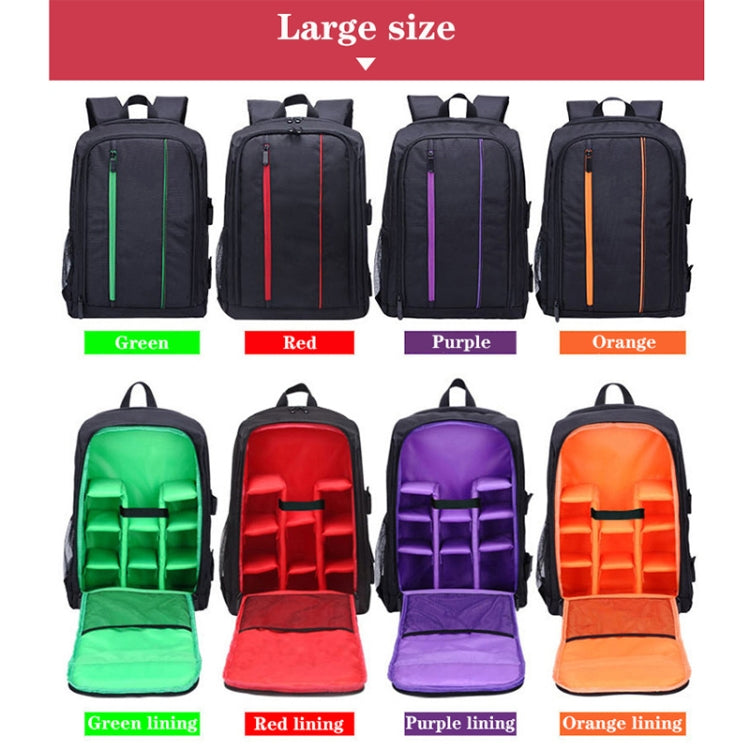 Outdoor Camera Backpack Waterproof Photography Camera Shoulders Bag, Size:33.5x25.5x15.5cm(Green) - Backpack by PMC TechLife | Online Shopping South Africa | PMC TechLife | Buy Now Pay Later Mobicred