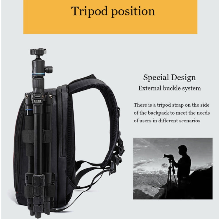 Outdoor Camera Backpack Waterproof Photography Camera Shoulders Bag, Size:33.5x25.5x15.5cm(Red) - Backpack by PMC TechLife | Online Shopping South Africa | PMC TechLife | Buy Now Pay Later Mobicred