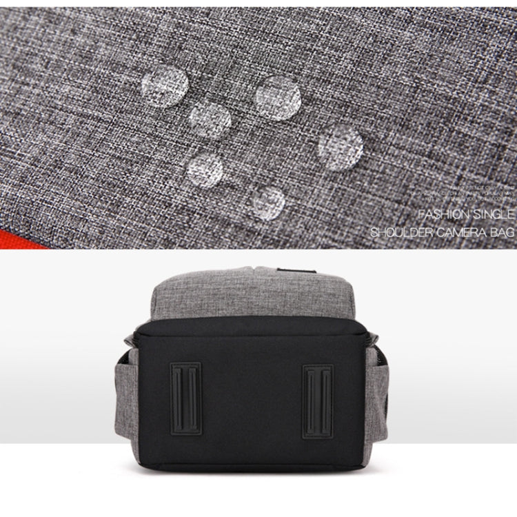 Small Waterproof Camera Backpack Shoulders SLR Camera Bag(Grey) - Backpack by PMC TechLife | Online Shopping South Africa | PMC TechLife | Buy Now Pay Later Mobicred