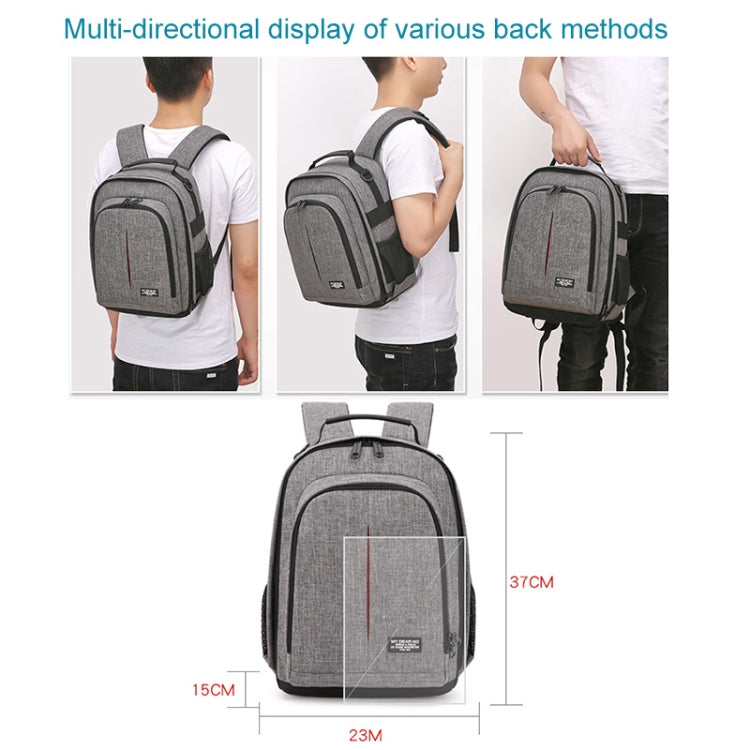 Small Waterproof Camera Backpack Shoulders SLR Camera Bag(Black) - Backpack by PMC TechLife | Online Shopping South Africa | PMC TechLife | Buy Now Pay Later Mobicred