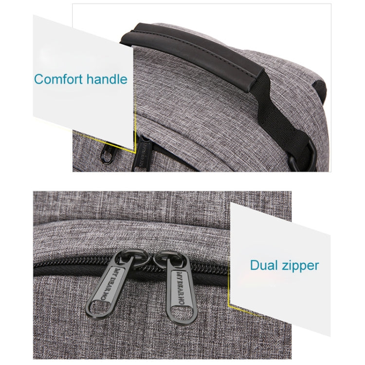 Small Waterproof Camera Backpack Shoulders SLR Camera Bag(Grey) - Backpack by PMC TechLife | Online Shopping South Africa | PMC TechLife | Buy Now Pay Later Mobicred