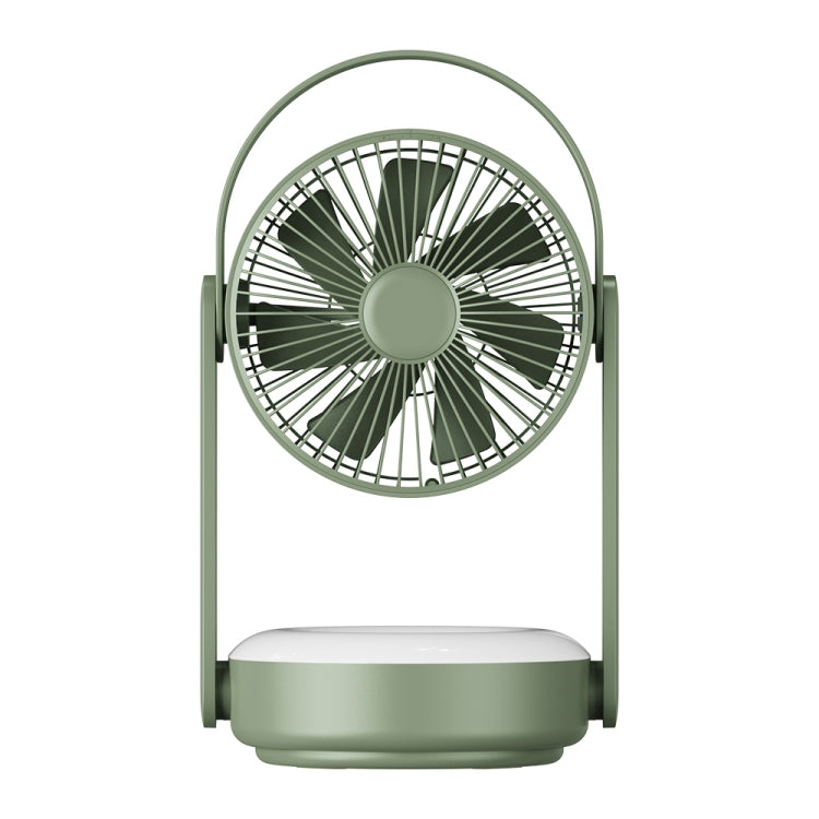 WT-F62 Outdoor Portable USB Charging Air Cooling Fan with LED Night Lamp(Army Green) - Electric Fans by PMC TechLife | Online Shopping South Africa | PMC TechLife | Buy Now Pay Later Mobicred