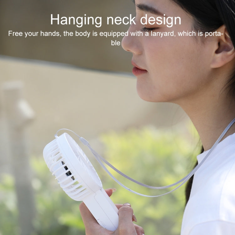 WT-F58 Hanging Neck Handheld Electric Fan(White) - Electric Fans by PMC TechLife | Online Shopping South Africa | PMC TechLife | Buy Now Pay Later Mobicred