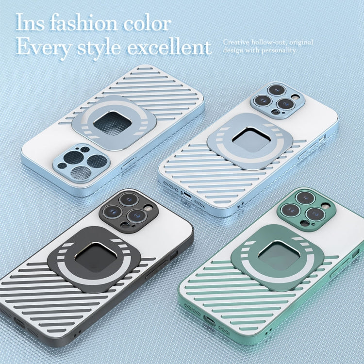 For iPhone 14 Pro Max R-JUST Square Round Mirror PC+TPU Phone Case(Black) - iPhone 14 Pro Max Cases by R-JUST | Online Shopping South Africa | PMC TechLife | Buy Now Pay Later Mobicred